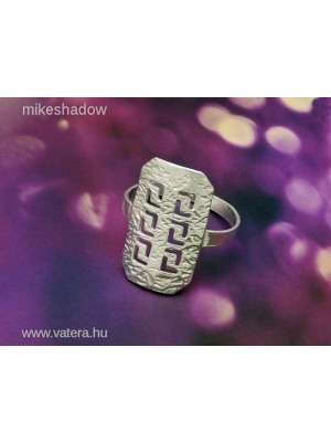 Női ezüst gyűrű, áttört görög mintás Minden méretben! << lejárt 170098