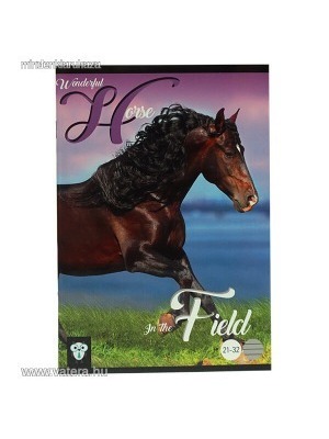 Horse in the Field lovas vonalas füzet - 21-32 << lejárt 629387