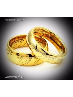 A Gyűrűk Ura Egy gyűrű One Ring gyűrű arany színű << lejárt 68887