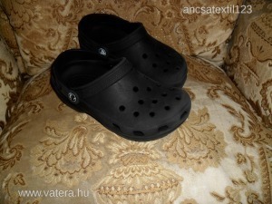 fekete crocs papucs,uszoda,2-4 méret,btp 19cm << lejárt 5156145 84 fotója