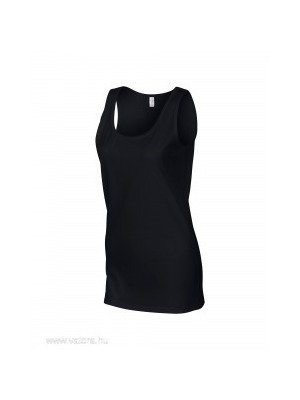Gildan női ujjatlan póló, fekete-S << lejárt 132060