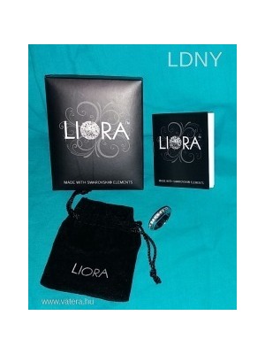 Liora Eternity gyűrű igazi Swarovski kristályokkal 1,7 cm 17 mm átmérőjű Gyönyörű << lejárt 724858
