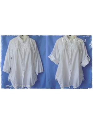 csipkés könnyű nyári pamut felső ing blúz XL << lejárt 818012