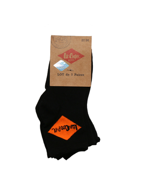 Lee Cooper Florentin 2 3 pár fekete színes logóval férfi zokni << lejárt 901495