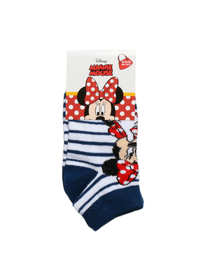 Minnie Mouse fehér kék csíkkal gyerek zokni << lejárt 471050