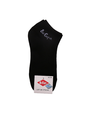 Lee Cooper Laureen 3 pár fekete szürke logóval női zokni << lejárt 604941
