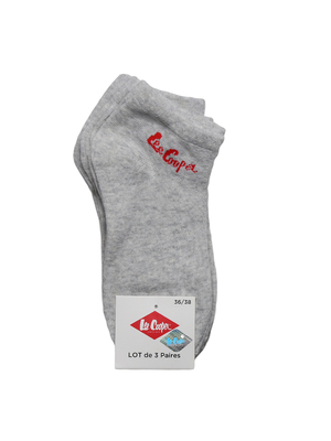 Lee Cooper Laureen 3 pár szürke színes logóval női zokni << lejárt 387