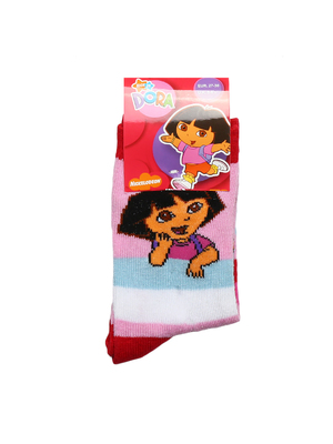 Dora rózsaszín színes csíkkal gyerek zokni << lejárt 927538
