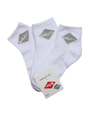 Lee Cooper Opale 3 pár fehér szürke logóval női zokni << lejárt 799735