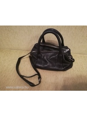 Zara fekete dupla zipzáros női válltáska - kézi táska / vállra akasztható táska << lejárt 237128