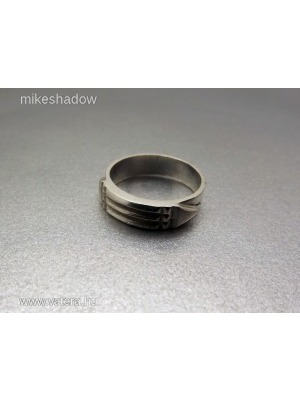 Atlantiszi gyűrű, ezüst gyűrű, 3D Minden méretben! << lejárt 595513
