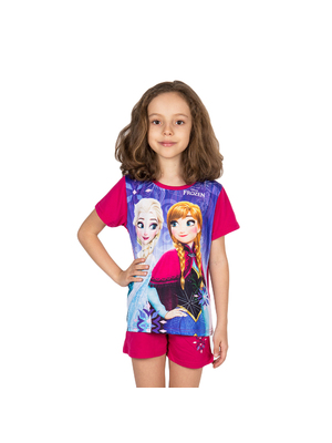 Frozen Elsa & Anna fukszia lány pizsama << lejárt 329646