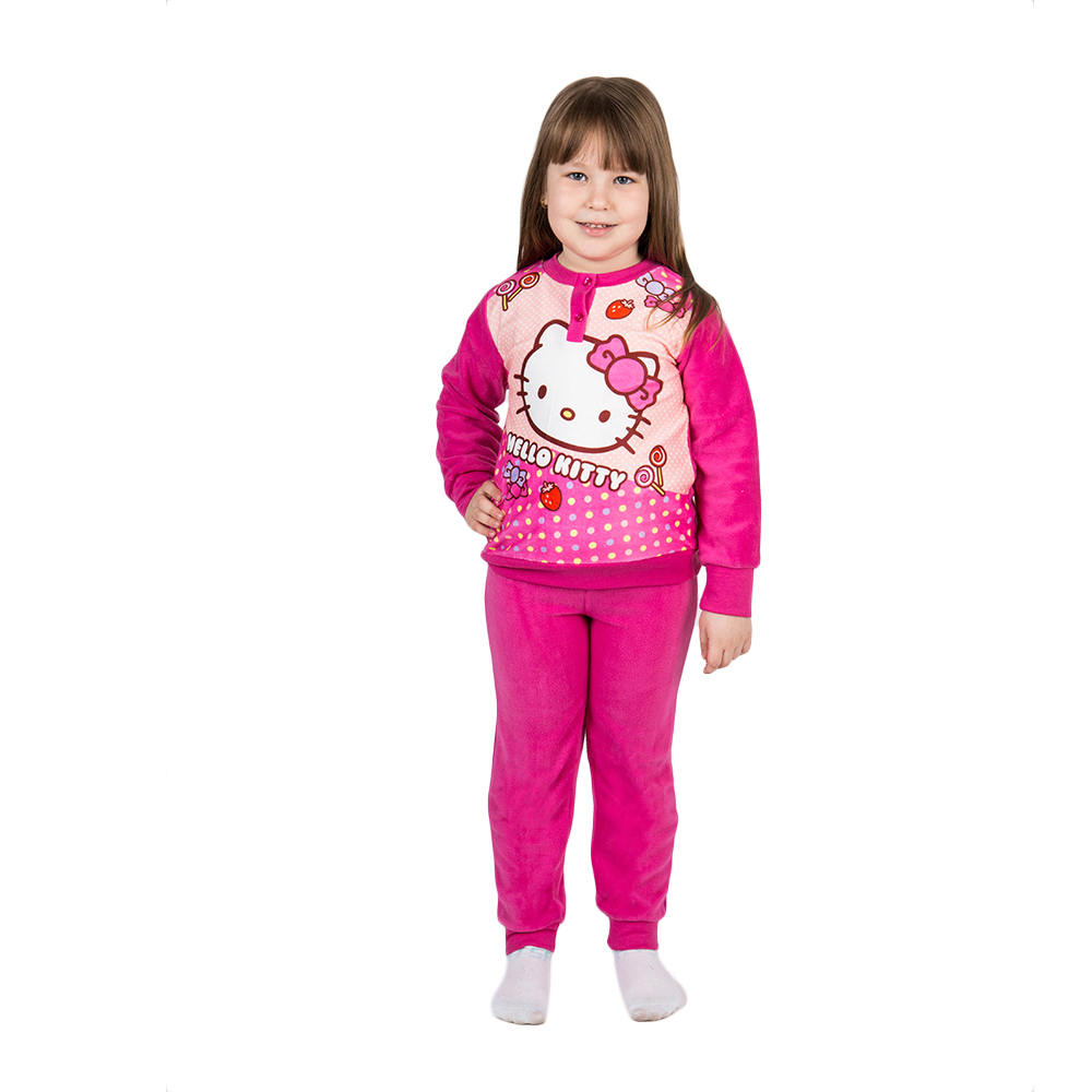 Hello Kitty fukszia hosszú ujjú lány pizsama << lejárt 5427786 9 fotója