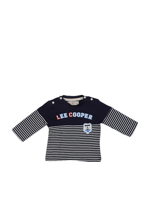 Lee Cooper - 1908 navy fehér csíkkal baba hosszú ujjú póló << lejárt 248875