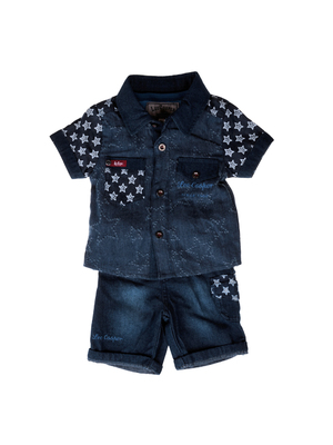 Lee Cooper - Stars blue jeans kék pólóval baba öltözék << lejárt 238342