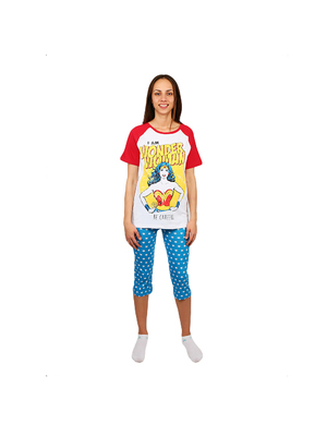 Wonder Woman fehér póló és kék nadrág női pizsama << lejárt 253417