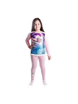 Frozen Elsa Sublimation rózsaszín lány póló << lejárt 412125
