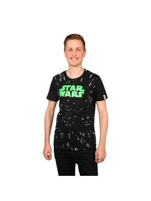 Star Wars Jedi 77fekete zöld nyomtatással férfi póló << lejárt 430602