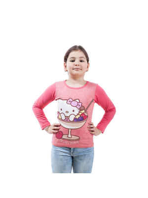 Hello Kitty rózsaszín hosszú ujjú póló lányoknak << lejárt 825496