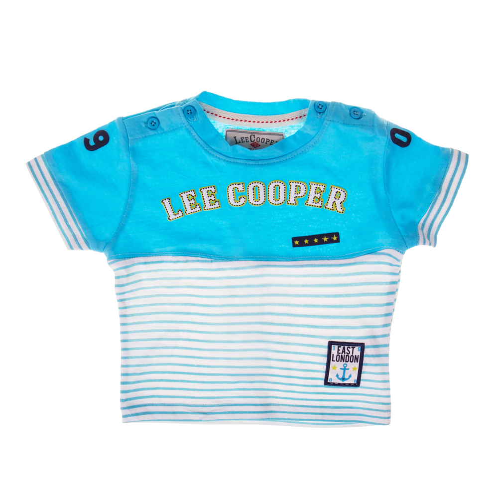 Lee Cooper - East London bleu fehér csíkkal baba rövid ujjú póló << lejárt 8385207 35 fotója