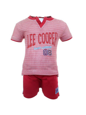 Lee Cooper - London piros fehér csíkkal baba öltözék << lejárt 533090