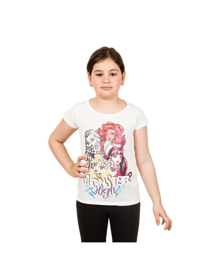 Monster High fehér rövid ujjú póló lányoknak << lejárt 714944