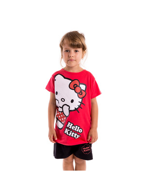 Hello Kitty piros fekete nadrággal lány öltözék << lejárt 763729