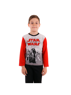 Star Wars The Force Awakens szürke pirossal fiú pizsama