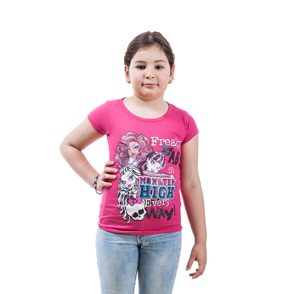 Monster High Freaky rózsaszín rövid ujjú póló lányoknak << lejárt 4177358 54 fotója