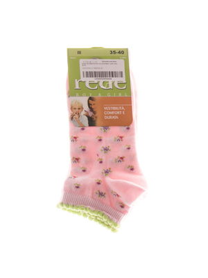 Rede Flowers rózsaszín zöld széllel lány zokni << lejárt 375047