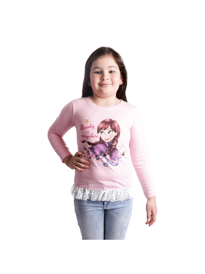 Frozen Anna Beauty is Everywhere rózsaszín hosszú ujjú póló << lejárt 363832