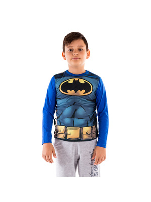 Batman szürke kékkel hosszú ujjú fiú póló << lejárt 343994