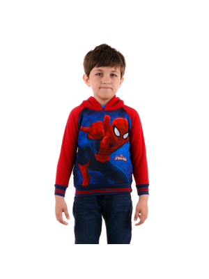 Ultimate Spider-Man piros kapucnis felső fiúknak