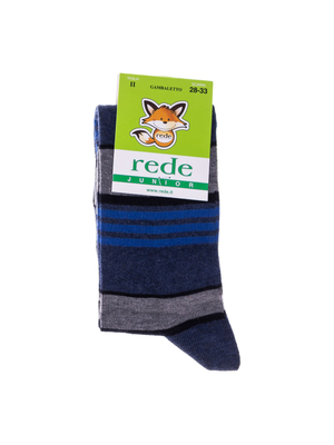 Rede Junior kék navy csíkkal hosszú gyerek zokni << lejárt 716086