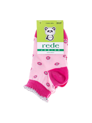 Rede Junior rózsaszín ezüst pontokkal gerek zokni << lejárt 966268