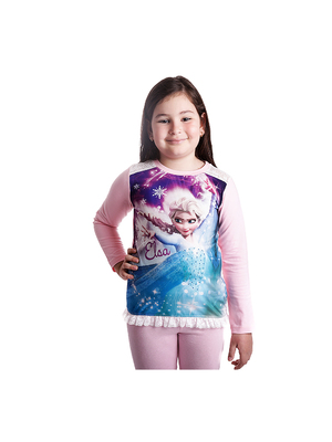 Frozen Elsa rózsaszín hosszú ujjú póló << lejárt 534860