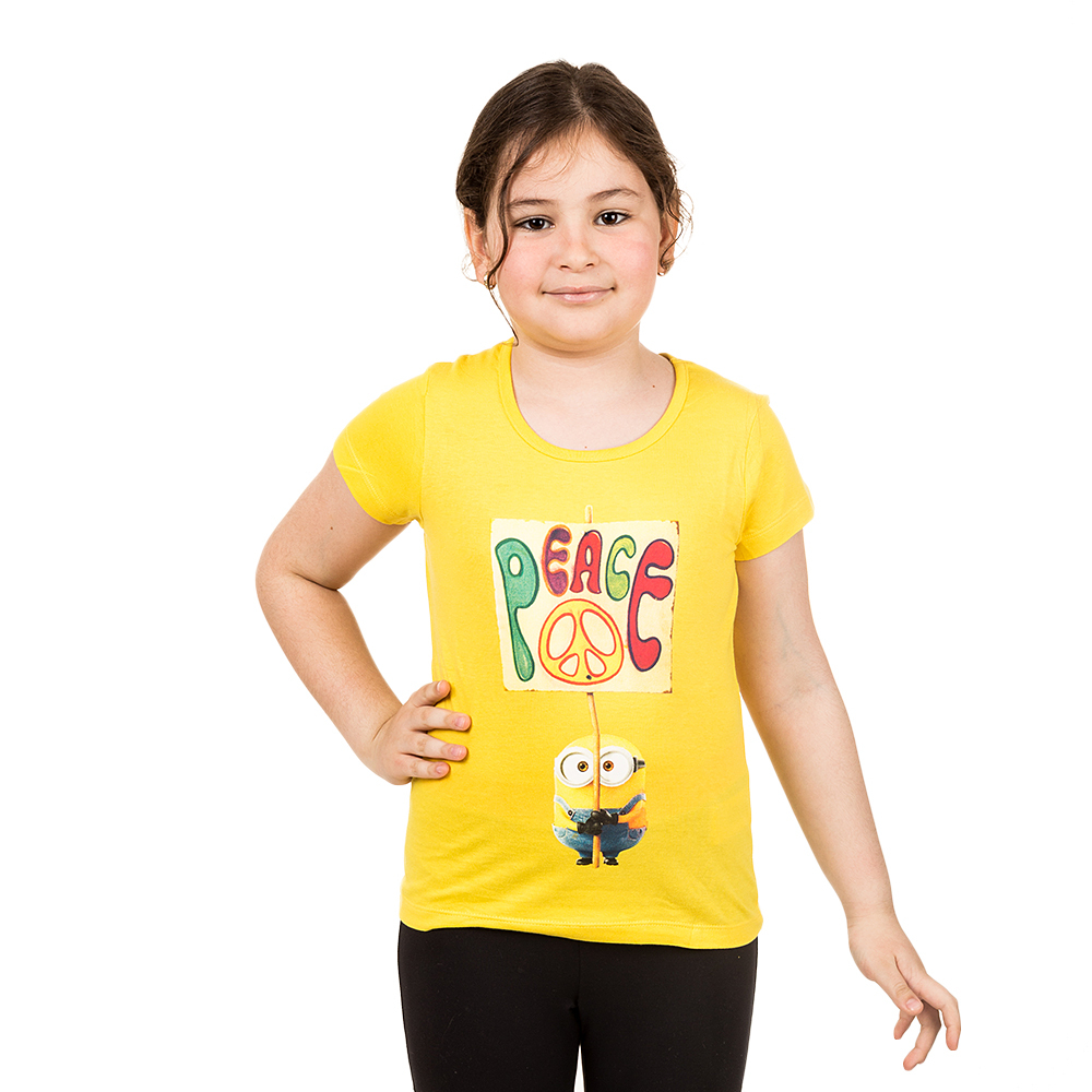 Minions Peace sárga rövid ujjú lány póló << lejárt 2951008 5 fotója