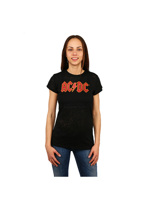 AC/DC fekete piros nyomtatással női póló << lejárt 525494