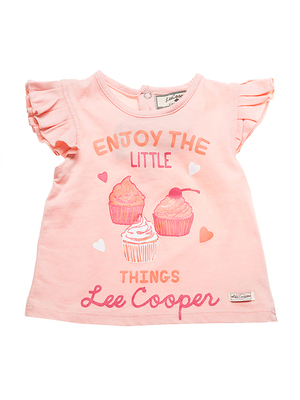 Lee Cooper - Enjoy rózsaszín baba rövid ujjú póló