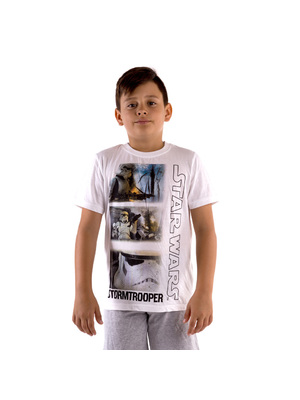 Star Wars Storm Trooper fehér szürke nadrággal fiú pizsama << lejárt 719548