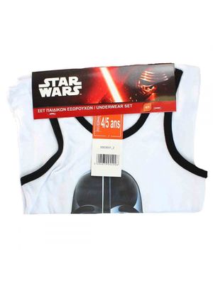 Star Wars fehér fekete szélekkel trikó és alsónemű szett fiúknak << lejárt 609959