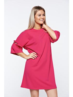 Pink bő szabás ruha elegáns gyöngy díszítéssel << lejárt 488458