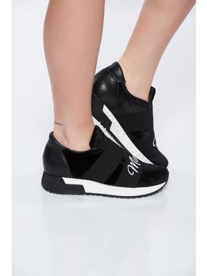 Fekete MissQ sport cipő casual a talp nagyon könnyű bársony << lejárt 883892
