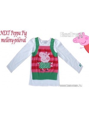 NEXT Peppa Pig mintás szett ( póló és mellény) 110-es méretben (4-5 év) << lejárt 501752