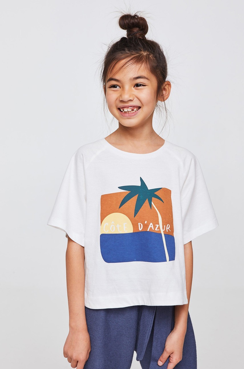Mango Kids - Gyerek top Azur 110-164 cm fotója