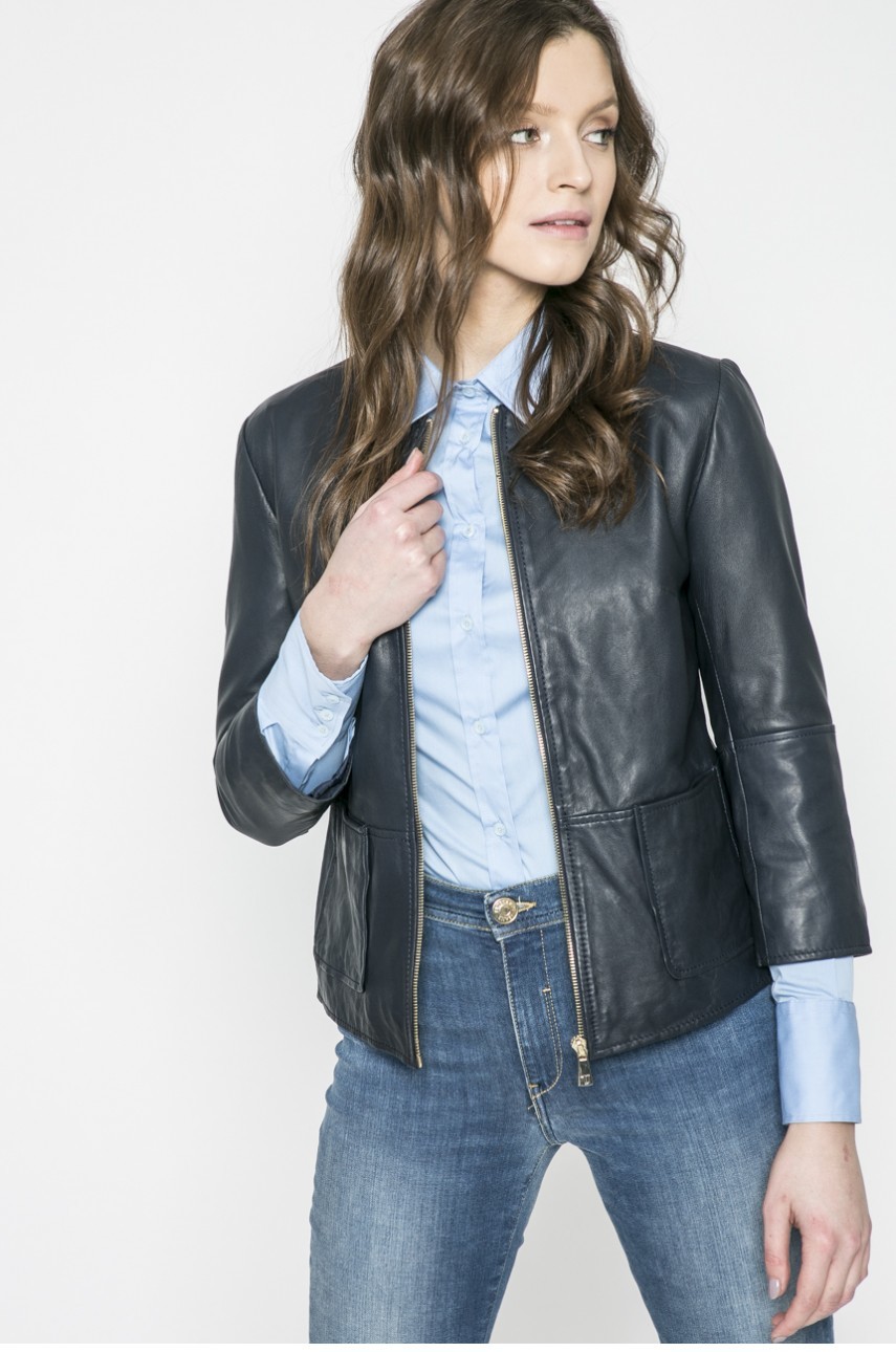 Trussardi Jeans - Rövid bőrkabát fotója