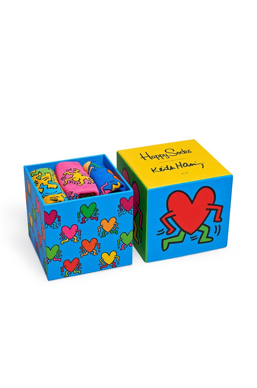 Happy Socks - Zokni Keith Haring Sock Box Set (3-pak) fotója