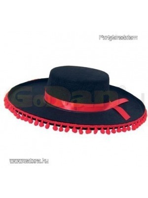 Sombrero (mexikói) fekete-piros << lejárt 714491