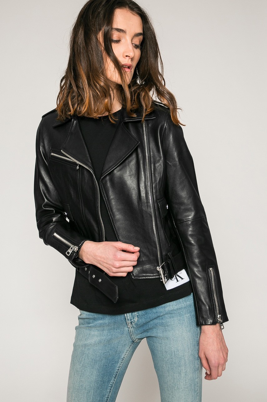 Calvin Klein Jeans - Rövid bőrkabát fotója