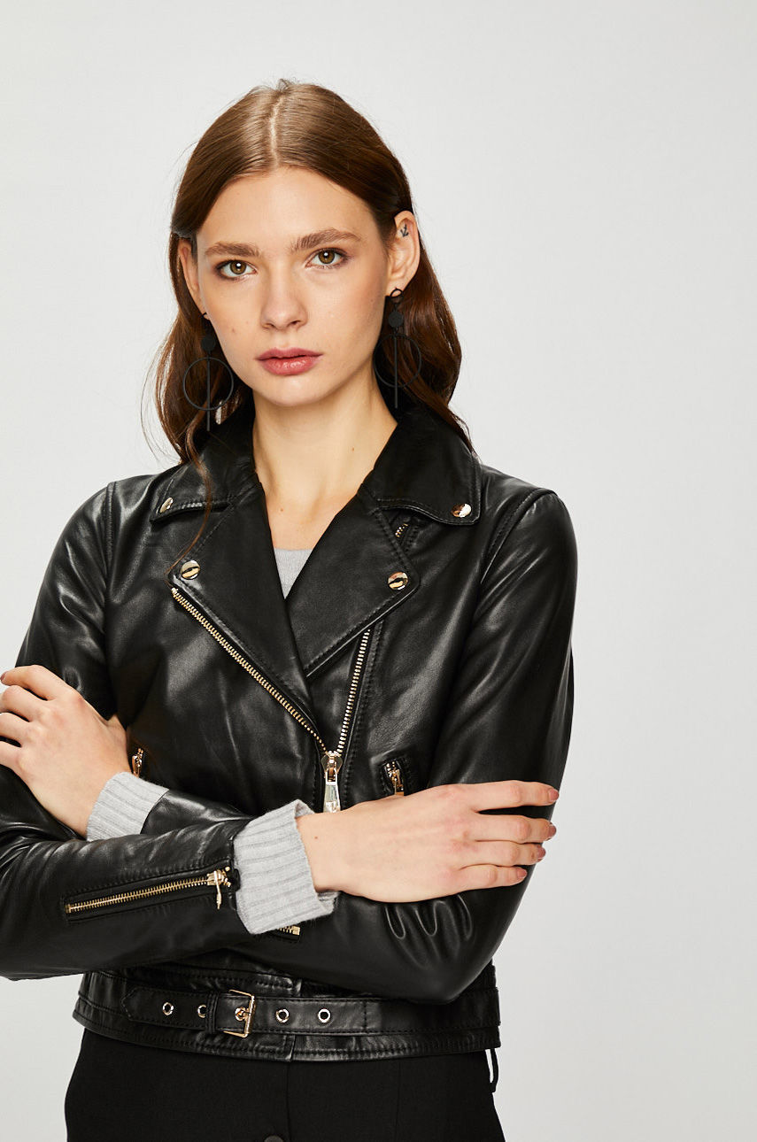 Trussardi Jeans - Rövid bőrkabát fotója